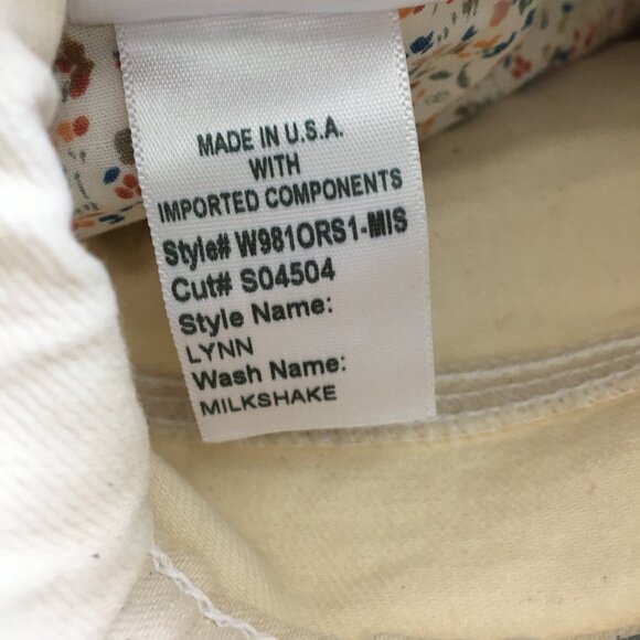 NWT Siwy Jean Womens Straight Leg Size 27 Lynn Milkshake Mid Rise Stretch   New - Picture 15 of 16